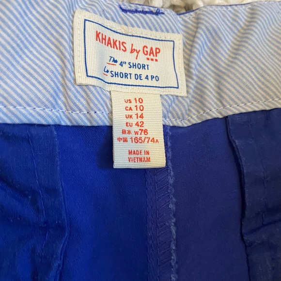 Khaki’s by Gap Royal Blue 4” shorts - Picture 4 of 4